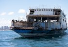 Ferryboat é afundado de forma controlada para fomentar o turismo de mergulho