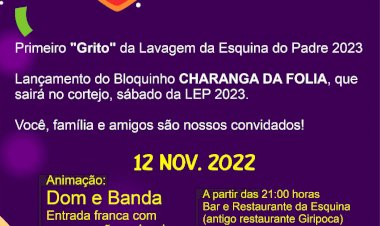 Lançamento do Bloquinho Charanga da Folia