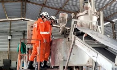 Funcionário de fábrica de cimento morre após cair em máquina de triturar em Porto Seguro