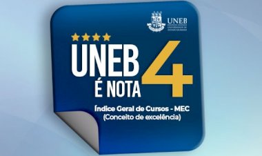 UNEB alcança nota 4 no IGC/MEC e se mantém entre as universidades públicas de maior destaque no país