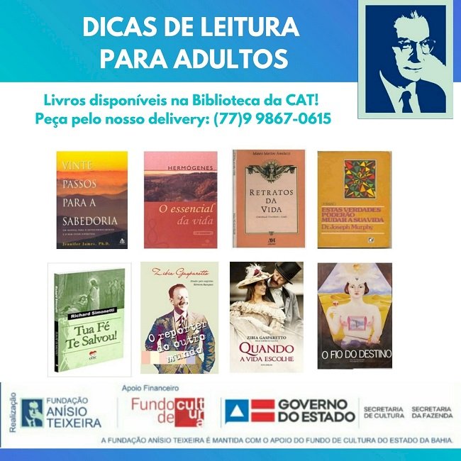 Informativo CAT – Dica de leitura para Adultos