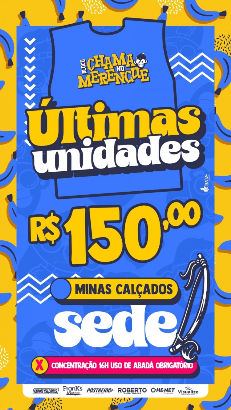 Últimas unidades: Corre para o Chama no Merengue!