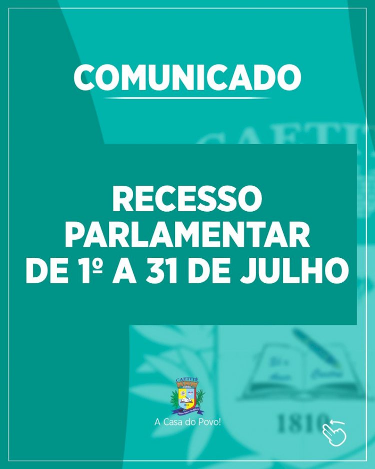 Informativo da Câmara: Mesmo em Recesso Parlamentar, expediente administrativo funciona normalmente