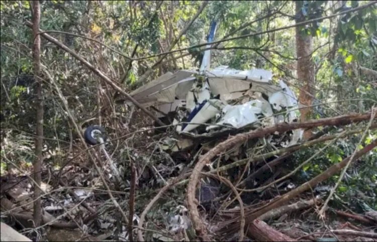 Pai e filho morrem após queda de avião na divisa de Rondônia com Mato Grosso