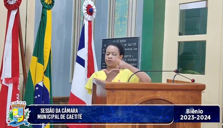 Comunidade Surda Caetiteense participa de Sessão da Câmara de Vereadores de Caetité