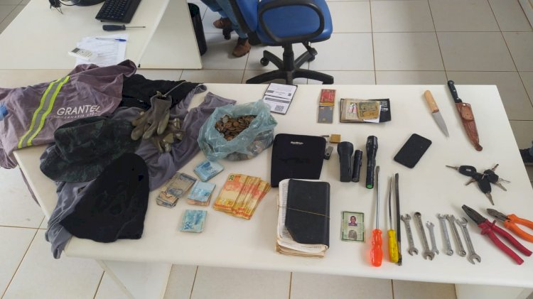 PM de Caetité prende acusado de arrombamentos e furtos