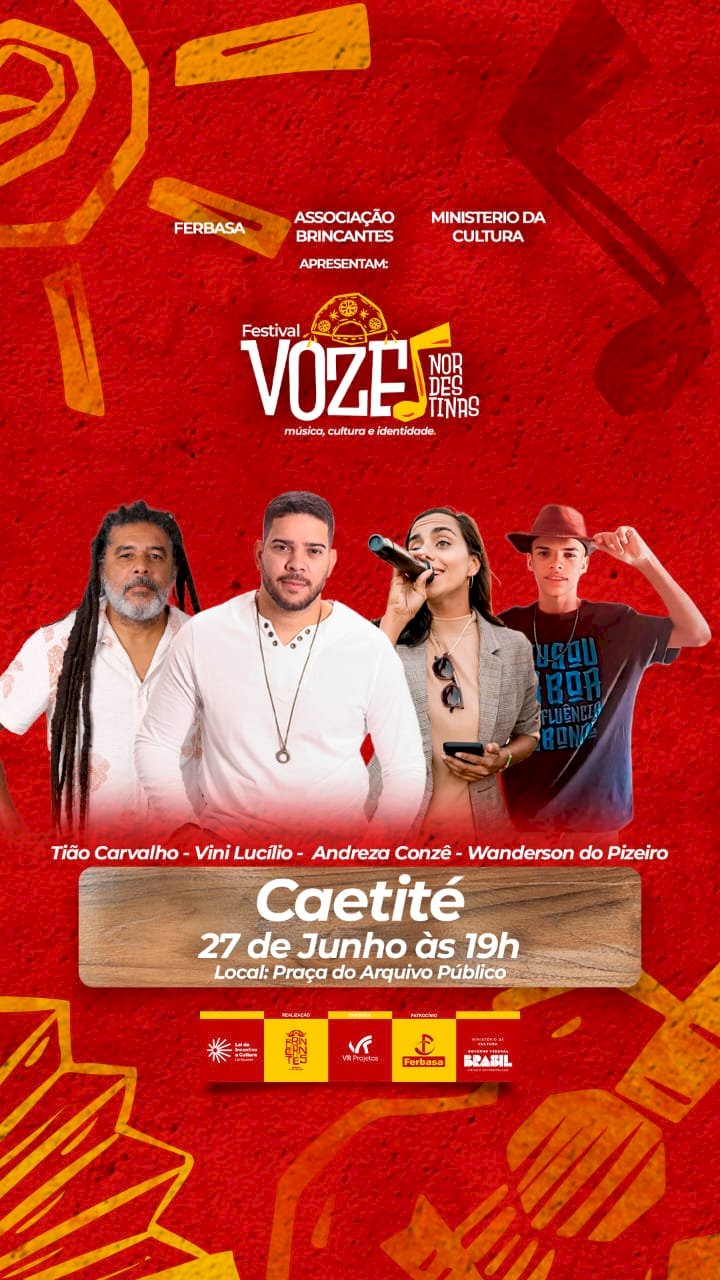 Caetité: Município recebe nesta quinta (27) o Festival de Vozes Nordestinas