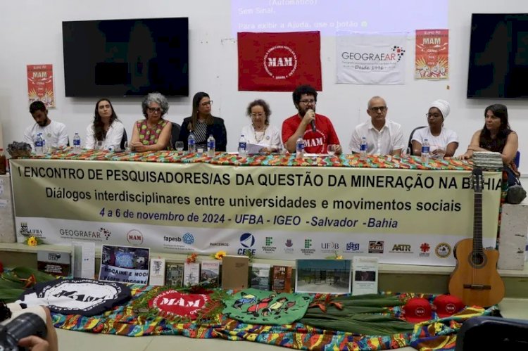 Mineração na Bahia é tema de encontro de pesquisadores e movimentos sociais na UFBA