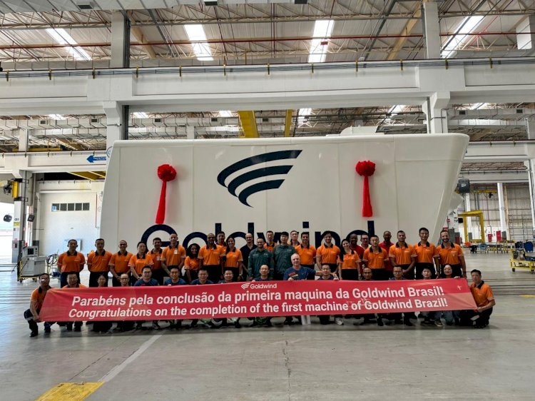 Primeira nacelle da Goldwind fabricada em unidade baiana está pronta