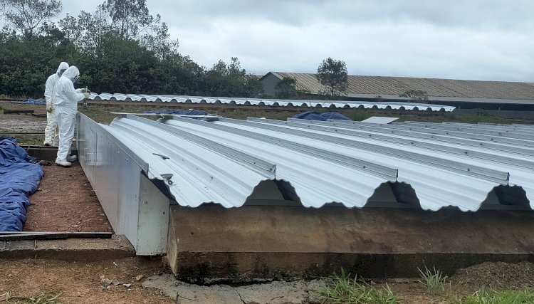 Finalizada obra de substituição da cobertura dos silos de Torta II na INB em Caldas/MG