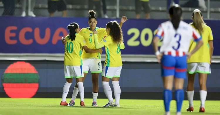 Brasil vence o Paraguai por 4 a 1 e garante vaga nas semifinais da Copa América Feminina