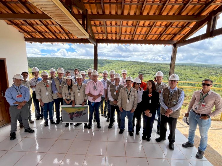 Comitiva formada por GSI, ENBPar, BNDES e Amazul visita instalações da unidade da INB Caetité/BA