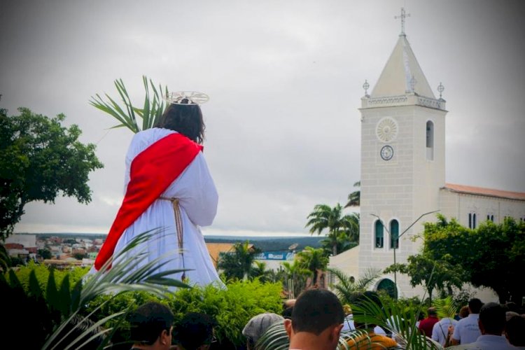 Paróquias da diocese celebram Domingo de Ramos com procissão e missa
